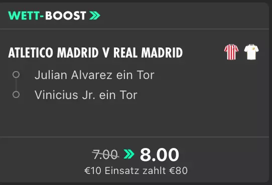 Atletico Madrid gegen Real Madrid