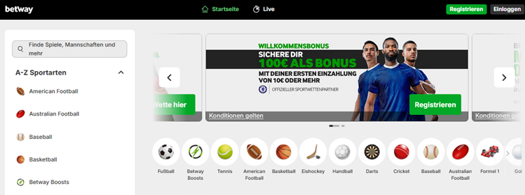 Betway bonus