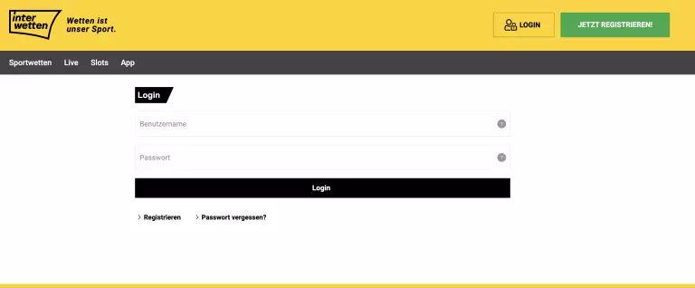 interwetten login