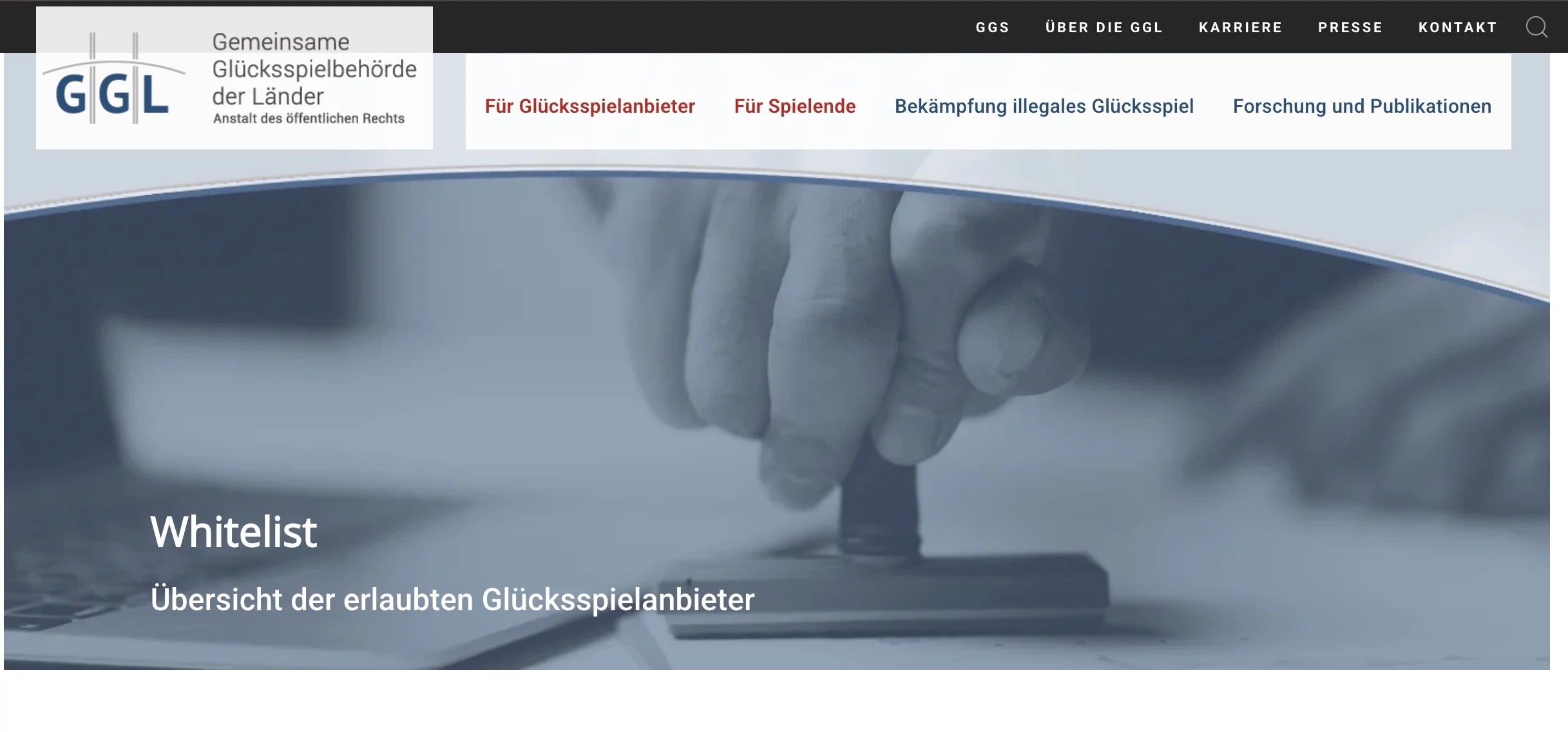 Die GGL ist fÃ¼r die Lizenzvergabe und Aufsicht in Deutschland zustÃ¤ndig (Foto: GGL / gluecksspiel-behoerde.de)