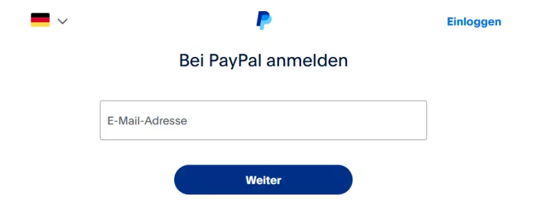 paypal anmelden